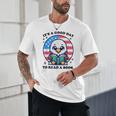 A Good Day To Read a Book Reading Eagle With American Flag Unisex T-Shirt A Good Day To Read a Book Reading Eagle With American Flag Unisex T-Shirt
