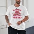 Groovy All Booked For Valentines Books Pink Coquette Bow Unisex T-Shirt