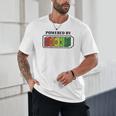 Powered By Books Bookworm Librarian Reading Unisex T-Shirt