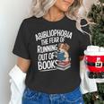 Abibliophobia Dog Book Lover Library Unisex T-Shirt Abibliophobia Dog Book Lover Library Unisex T-Shirt