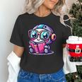 Adorable Book Lover Robot With Reading Glasses Cute Unisex T-Shirt