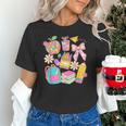 Apple Disco Pencil Books Bow Teacher Student Back To School Unisex T-Shirt Apple Disco Pencil Books Bow Teacher Student Back To School Unisex T-Shirt