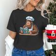 Bigfoot Reading a Cookbook Unisex T-Shirt