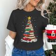 Book Christmas Tree Book Lover Teacher Librarian Unisex T-Shirt Book Christmas Tree Book Lover Teacher Librarian Unisex T-Shirt