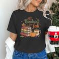 All Booked For Fall Books Coffee Fall Leaves Pumpkins Autumn Unisex T-Shirt