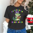 All Booked For Mardi Gras Crocodile Reading Book Teacher Unisex T-Shirt