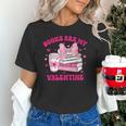 All Booked For Valentines Book Reading Coquette Bow Unisex T-Shirt