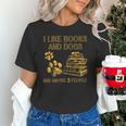 I Like Books And Dogs And Maybe 3 People Vintage Sayin Unisex T-Shirt I Like Books And Dogs And Maybe 3 People Vintage Sayin Unisex T-Shirt