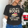I Like My Books With a Side Of Panic Thriller Unisex T-Shirt