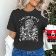 I Like My Books Spicy And My Coffee ICY Skeleton Meme Unisex T-Shirt