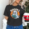 BOOOKS Cute Ghost Reading Books Halloween Unisex T-Shirt BOOOKS Cute Ghost Reading Books Halloween Unisex T-Shirt