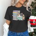 Cat On Books Pets Cats Reading Book Nerd Read Reader Bookcat Unisex T-Shirt Cat On Books Pets Cats Reading Book Nerd Read Reader Bookcat Unisex T-Shirt