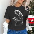 Cat Holds Book Writing Animal Print Motif Drawing Art Cat Unisex T-Shirt