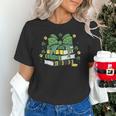 Coquette Bow Books St Patrick's Shamrock Bookworm Librarian Unisex T-Shirt Coquette Bow Books St Patrick's Shamrock Bookworm Librarian Unisex T-Shirt