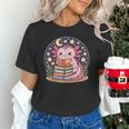 Cute Axolotl Reading Books Cozy Night Aesthetic Unisex T-Shirt Cute Axolotl Reading Books Cozy Night Aesthetic Unisex T-Shirt