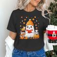 Cute Beanie Ghost Bookworm Cozy Book Reading Halloween Unisex T-Shirt Cute Beanie Ghost Bookworm Cozy Book Reading Halloween Unisex T-Shirt