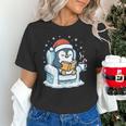 Cute Christmas Penguin Reading Book Cozy Winter Holiday Art Unisex T-Shirt Cute Christmas Penguin Reading Book Cozy Winter Holiday Art Unisex T-Shirt