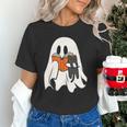 Cute Ghost Cat Reading Book Spooky Season Halloween Costume Unisex T-Shirt Cute Ghost Cat Reading Book Spooky Season Halloween Costume Unisex T-Shirt
