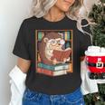 Cute Hedgehog Book Nerd Unisex T-Shirt
