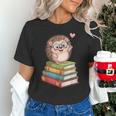 Cute Hedgehog Reading Books Animal Lover Reader Bookworm Unisex T-Shirt Cute Hedgehog Reading Books Animal Lover Reader Bookworm Unisex T-Shirt