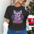 Cute Pastel Goth Bat Reading Book Unisex T-Shirt