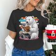 Cute Polar Bear Is Reading a Book Reading Polar Bear Unisex T-Shirt Cute Polar Bear Is Reading a Book Reading Polar Bear Unisex T-Shirt
