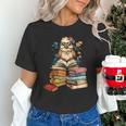 Cute Reading Chicken With Glasses Books Bookworm Reader Book Unisex T-Shirt