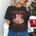 Dear Santa More Books Please Coquette Bow Books Christmas Unisex T-Shirt