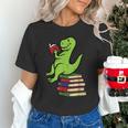 Dino Reading Read Reading Librarian Book Men Boys Kids Unisex T-Shirt
