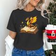 Dragon Fantasy Book Lover Bookish Reader Bookworm Wildflower Unisex T-Shirt Dragon Fantasy Book Lover Bookish Reader Bookworm Wildflower Unisex T-Shirt
