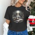 Duck Reading Book Full Moon Lake Scenery Unisex T-Shirt