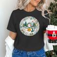 Duck Wilderness Book Reading Illustration Floral Unisex T-Shirt