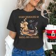 Easily Distracted By Books & Dragons Librarian Book Lover Unisex T-Shirt