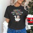 Easily Distracted By Books Silly-Goose Bookish Library Read Unisex T-Shirt Easily Distracted By Books Silly-Goose Bookish Library Read Unisex T-Shirt