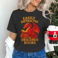 Easily Distracted By Dragons And Books Reading Unisex T-Shirt