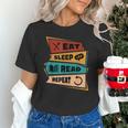 Eat Sleep Read Repeat Reading Books Reader Bookworm Unisex T-Shirt