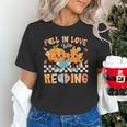 Fall In Love With Reading Thanksgiving Pumpkin Book Lover Unisex T-Shirt Fall In Love With Reading Thanksgiving Pumpkin Book Lover Unisex T-Shirt