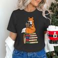Fox Books Read Reading Librarian America Men Women Kids Unisex T-Shirt Fox Books Read Reading Librarian America Men Women Kids Unisex T-Shirt