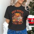 Fully Booked For Fall Books Pumpkin Autumn Thanksgiving Unisex T-Shirt