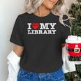 Fun I Love My Library Book Reader Bookworm Librarian Costume Unisex T-Shirt