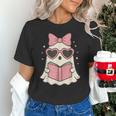 Ghost Reading Book Halloween Cat Lover Unisex T-Shirt Ghost Reading Book Halloween Cat Lover Unisex T-Shirt