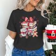 Girly Coquette Gingerbread Books And Hot Cocoa Cozy Season Unisex T-Shirt