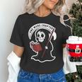 Grim Reaper Bookworm Cute Book Reading Halloween Unisex T-Shirt Grim Reaper Bookworm Cute Book Reading Halloween Unisex T-Shirt