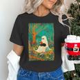 Groovy Ghost Reading Book Cat Halloween Ghost Teacher Unisex T-Shirt Groovy Ghost Reading Book Cat Halloween Ghost Teacher Unisex T-Shirt