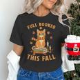 Halloween Fully Booked This Fall Book Ginger Cat Reading Unisex T-Shirt Halloween Fully Booked This Fall Book Ginger Cat Reading Unisex T-Shirt