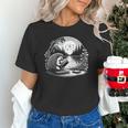 Hedgehog Reading Book Full Moon Lake Scenery Unisex T-Shirt