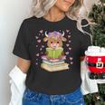 Highland Cow Reading Book Floral Bookworm Unisex T-Shirt Highland Cow Reading Book Floral Bookworm Unisex T-Shirt