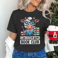Introverted Book Club Reading Lover Cow Unisex T-Shirt