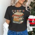 Its Okay Not To Be Okay Mental Health Awareness Floral Books Unisex T-Shirt