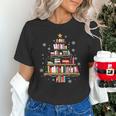 Library Books Christmas Tree Teacher Xmas Snowflake Unisex T-Shirt Library Books Christmas Tree Teacher Xmas Snowflake Unisex T-Shirt
